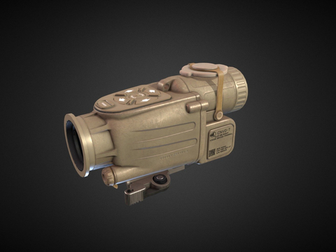  热夜视镜 倍镜su模型 