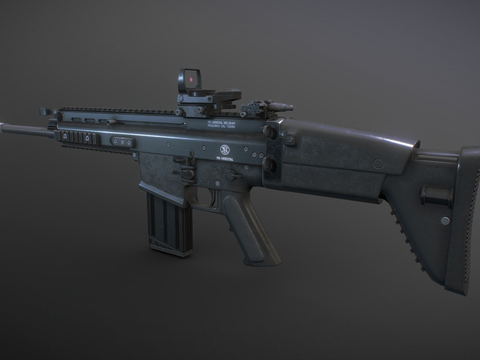  冲锋枪与步枪su模型 