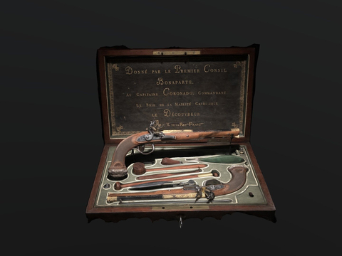  手枪 枪支 枪械su模型 