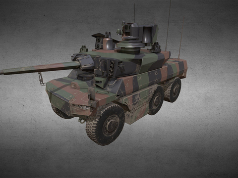  美洲虎坦克su模型 