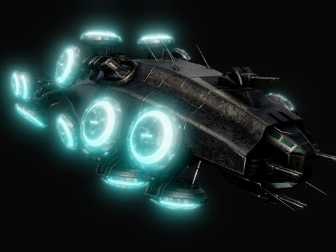  悬浮艇 船舰 战列舰su模型 