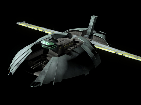  慷慨级星际护卫舰su模型 