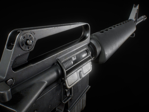  突击步枪 枪支 枪械su模型 