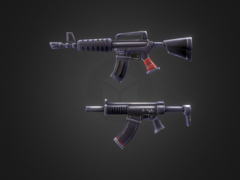  冲锋枪 枪支 枪械su模型 