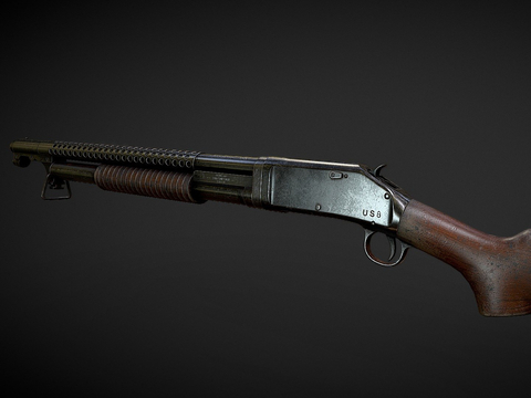  霰弹枪 枪支 枪械su模型 