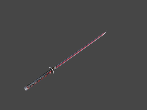  武士刀-血影剑su模型 