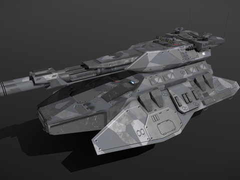  科幻蝎子重型反重力坦克su模型 