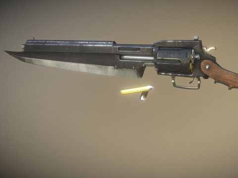  左轮手枪 枪支 枪械su模型 