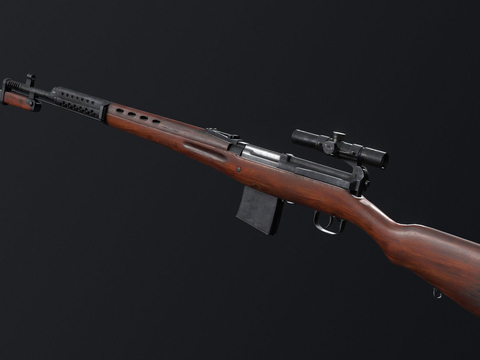  阻击枪 瞄准器su模型 