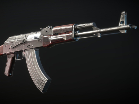 AK47步枪 枪支 枪械su模型 