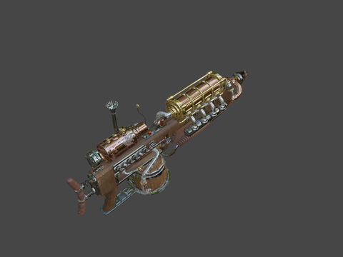  金块步枪su模型 