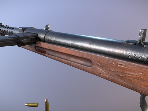  型冲锋枪su模型 