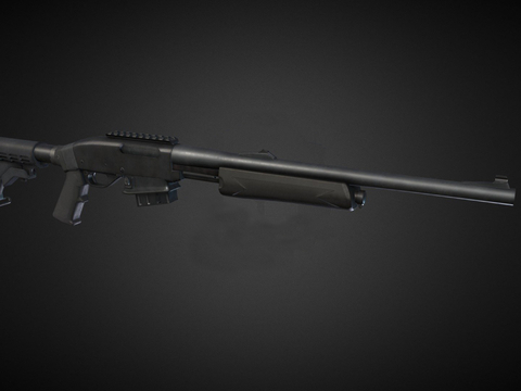  警察卡宾枪 枪支 枪械su模型 