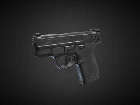  手枪 枪支 枪械su模型 