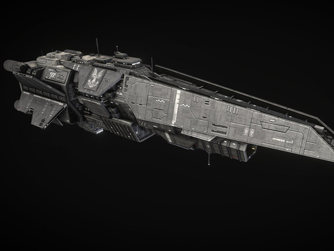  戟光驱逐舰 飞行器 宇宙飞船su模型 