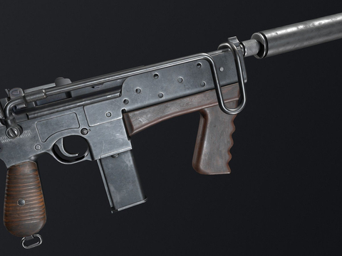  毛瑟M712突击卡宾枪su模型 