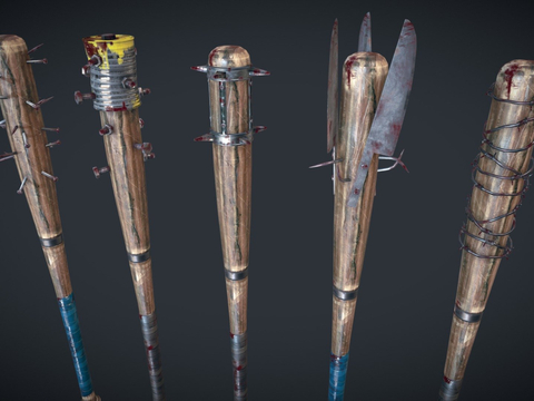  棒球棍包su模型 