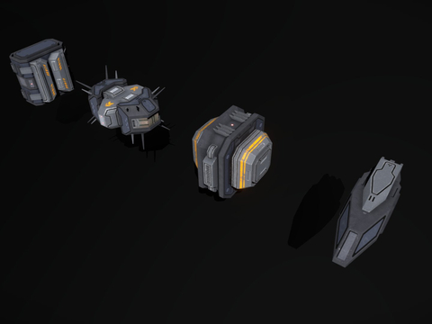  科幻飞行器 宇宙飞船su模型 