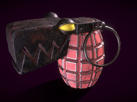  jinx手榴弹 炸弹 武器su模型 