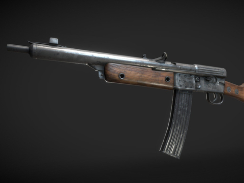  冲锋枪 枪支 枪械su模型 