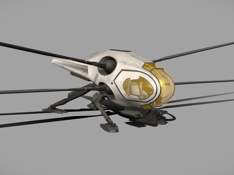  沙丘鸟翼飞行器su模型 