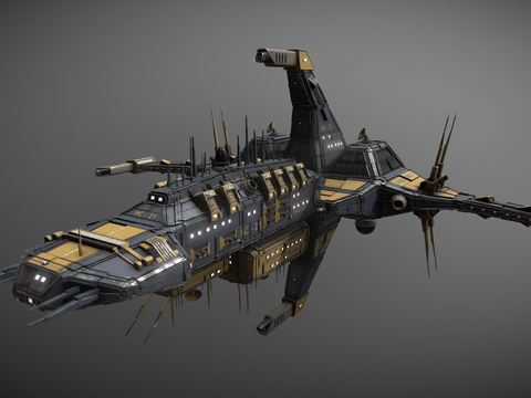  太空力量一号巡洋舰su模型 