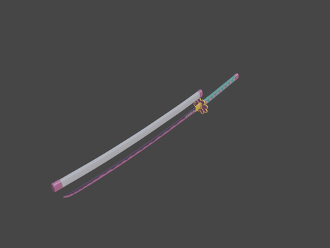  日本短刀 刀刃 武器su模型 