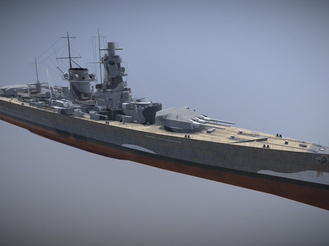  船巡逻舰su模型 