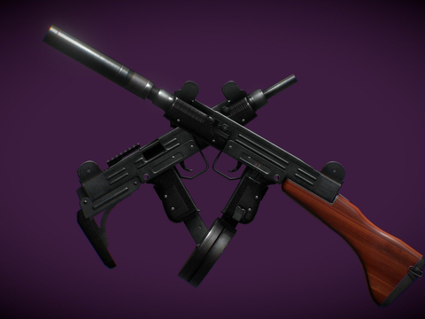  Uzi冲锋枪su模型 
