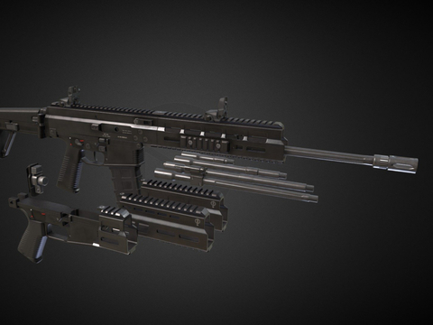  BTAPC步枪 枪支 枪械su模型 