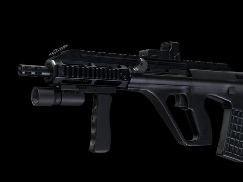  科幻步枪 枪支 枪械su模型 