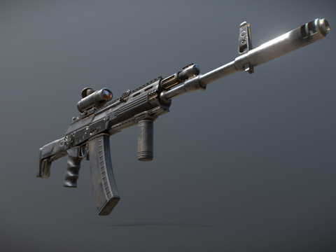  狙击步枪 枪支 枪械su模型 