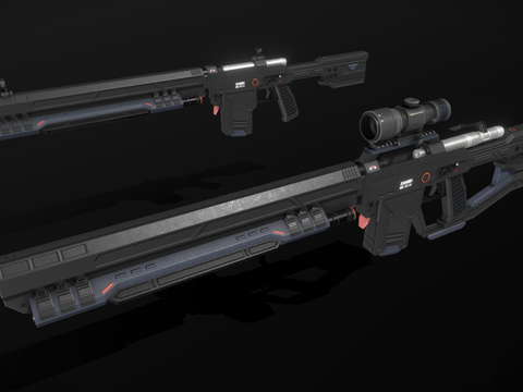  ARS12 狙击步枪 枪支 枪械su模型 