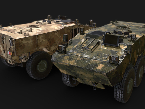  军用坦克 履带车 装甲车su模型 