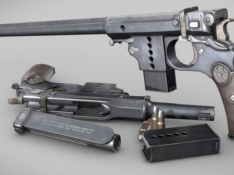  卡宾枪 枪支 枪械 子弹su模型 