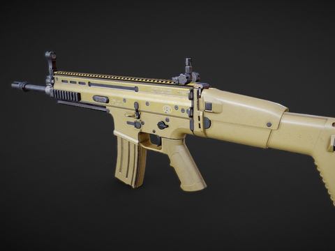  自动步枪 枪支 枪械su模型 