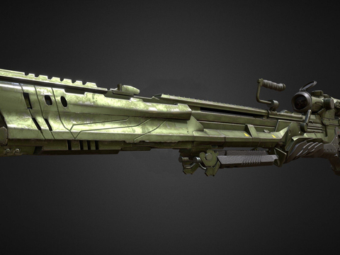  未来狙击步枪su模型 