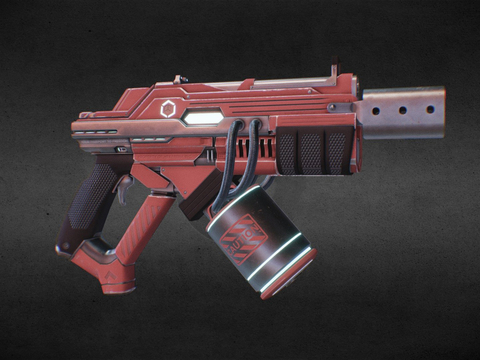  科幻枪 枪支 枪械su模型 