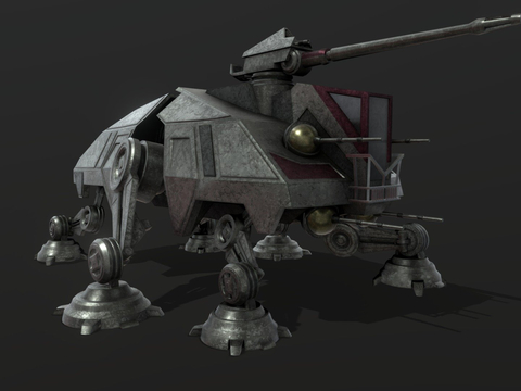  四足机甲su模型 