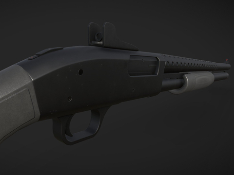  霰弹枪 枪支 枪械su模型 