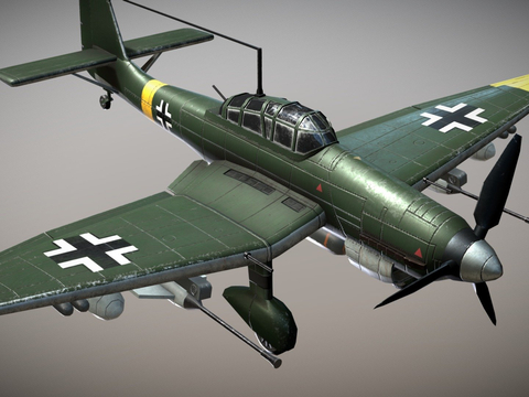  俯冲轰炸机su模型 