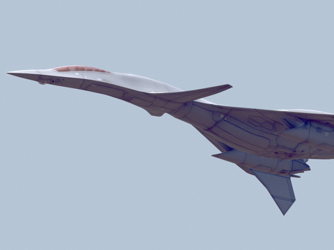  军事飞机 拦截机 战斗机su模型 