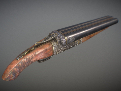  短管猎枪 枪支 枪械su模型 