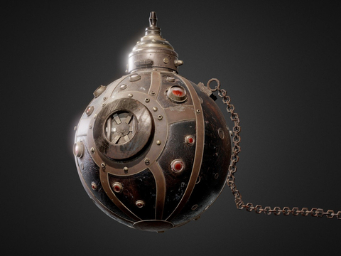  迷你蒸汽朋克海雷su模型 