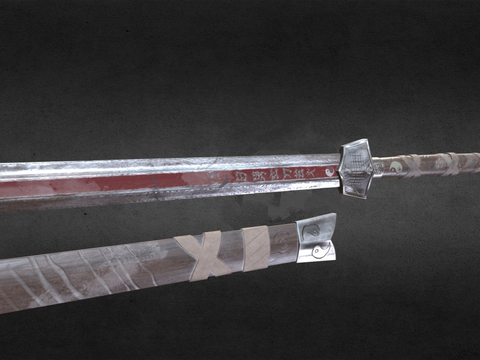  长剑 大剑 武器su模型 