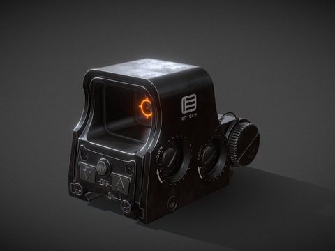  全息瞄准镜 红点su模型 