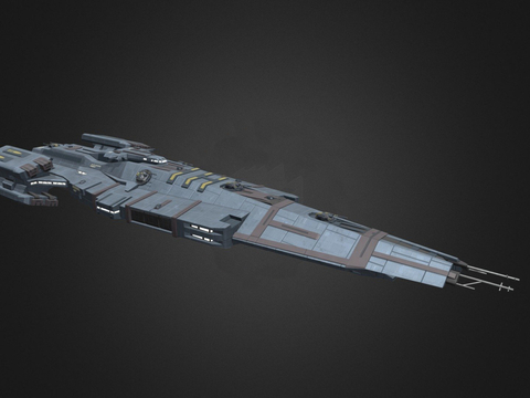  科幻飞行器 宇宙飞船su模型 