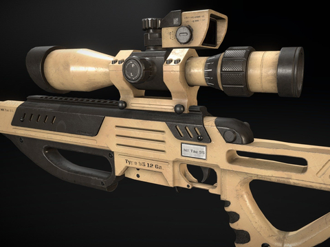 MK-Tac95 狙击步枪 枪支 枪械su模型 