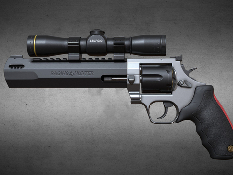  左轮手枪 枪支 枪械su模型 