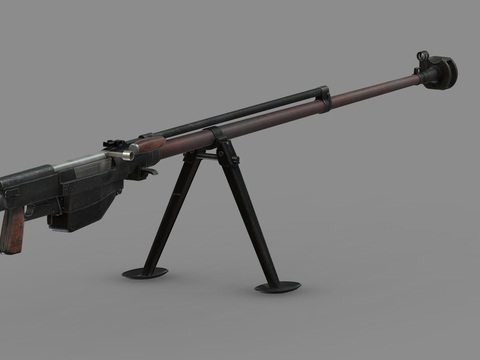  轻机枪 枪支 枪械su模型 